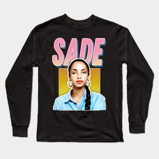 Sade / Retro 80s Style Fan Design Long Sleeve T-Shirt